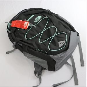 TNF Borealis Backpack Grey Zinc Green 15" Laptop